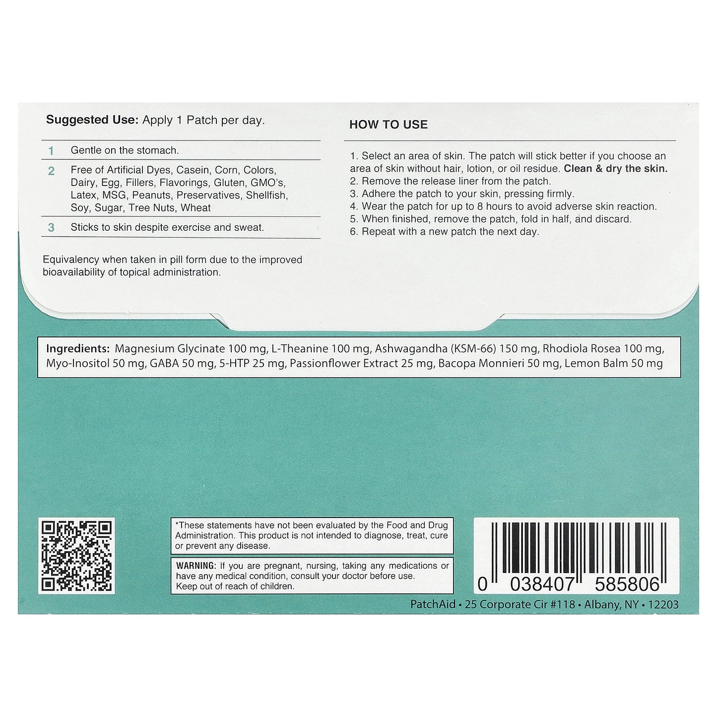 PatchAid, MagniCalm Advanced Patch, 30 Patches