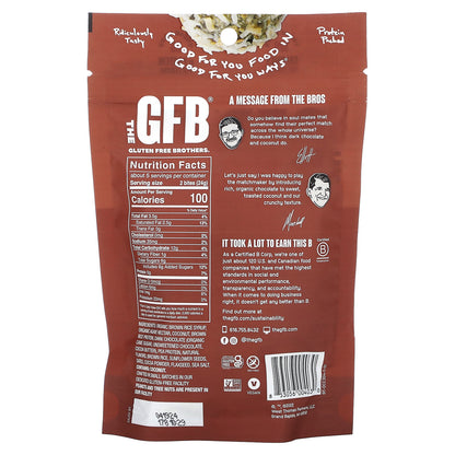 The GFB, Gluten Free Bites, Dark Chocolate + Coconut, 4 oz (113 g)