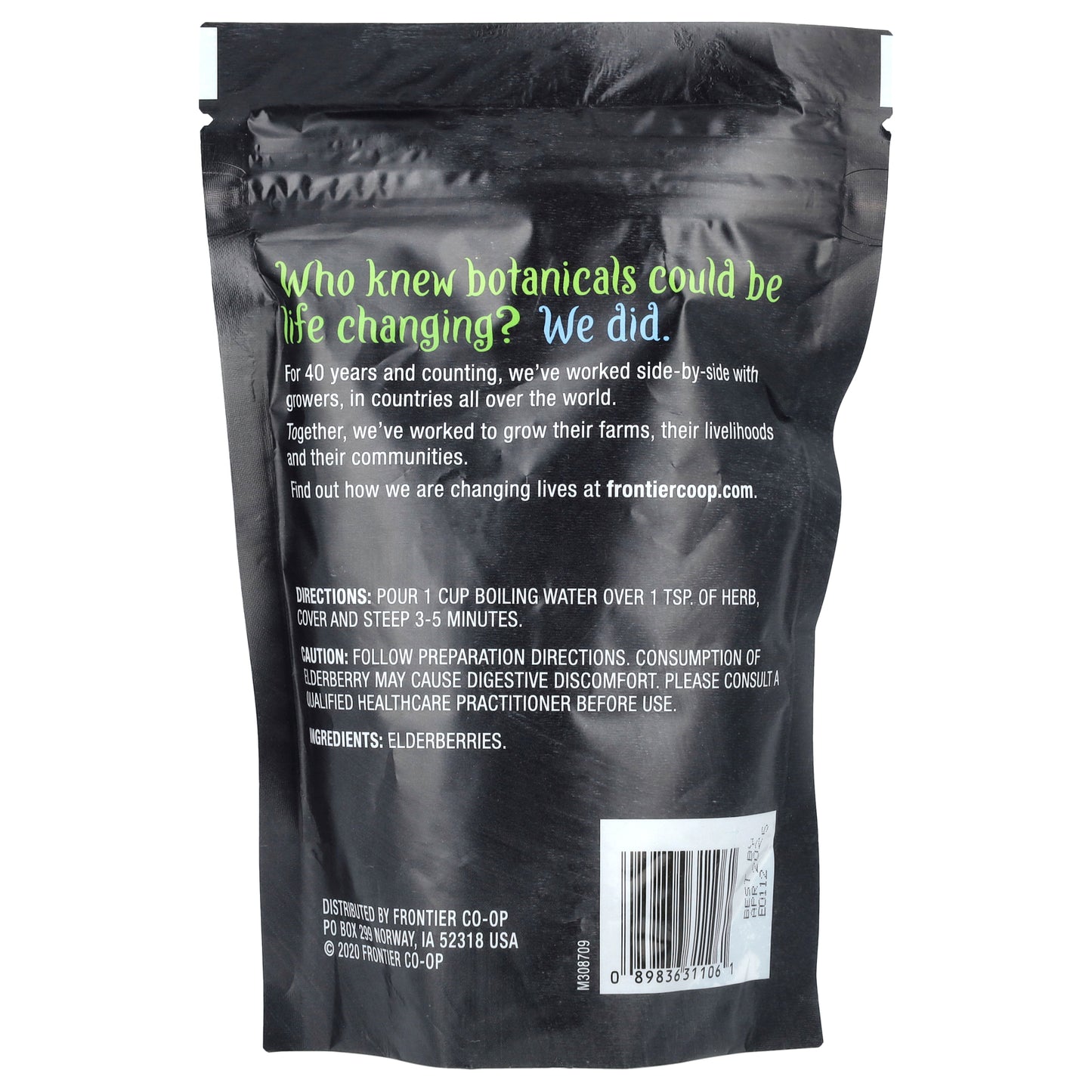 Frontier Co-op, Whole Elderberries, 8 oz (227 g)