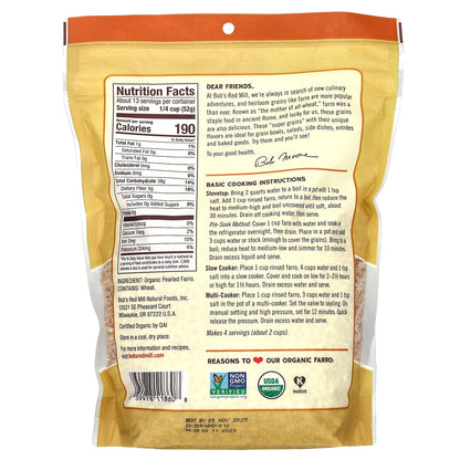 Bob's Red Mill, Organic Farro, 24 oz (680 g)