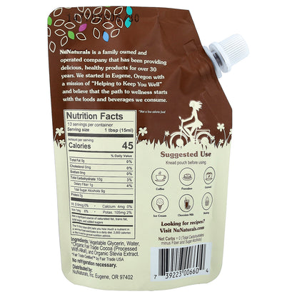 NuNaturals, Chocolate Syrup, 6.6 fl oz (0.2 L)
