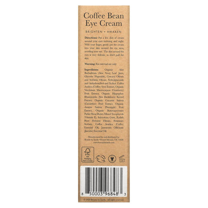 Beauty By Earth, Coffee Bean Eye Cream, 1 fl. oz. (30 ml)