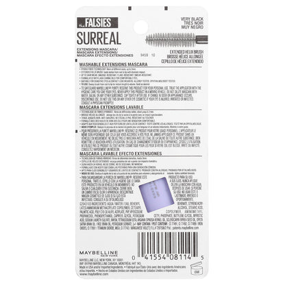Maybelline, The Falsies, Surreal, Extensions Mascara, 175 Very Black, 0.33 fl oz (10 ml)