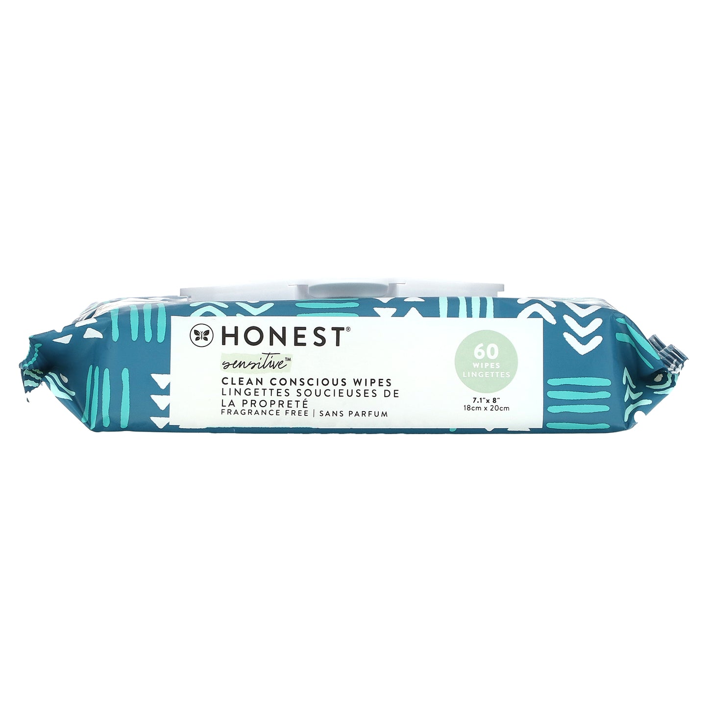 The Honest Company, Sensitive Clean Conscious Wipes, Fragrance Free, 60 Wipes