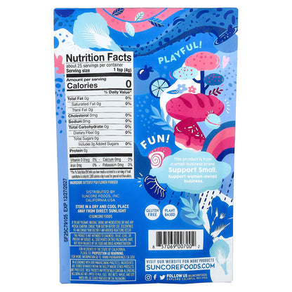 Suncore Foods, Blue Butterfly Pea Flower Powder, 3.5 oz (99 g)