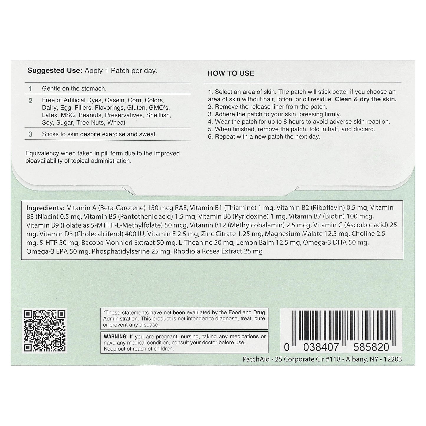 PatchAid, Kids Focus & Clarity Patch, 30 Patches