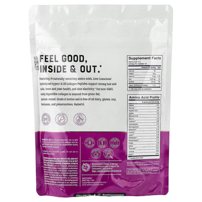 Live Conscious, Collagen Peptides, Unflavored, 7.8 oz (220 g)