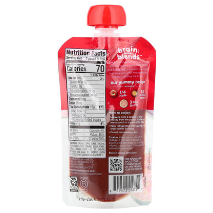 Happy Family Organics, Happy Baby®, Brain Support Blends™, 6+ Months, Organic Apples, Purple Carrots & Guava, 4 oz (113 g)