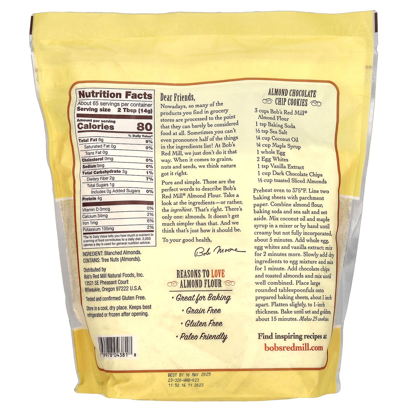 Bob's Red Mill, Super-Fine Almond Flour, 32 oz (907 g)