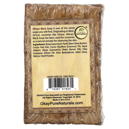 Okay Pure Naturals, African Black Bar Soap, Coconut, 5.5 oz (156 g)