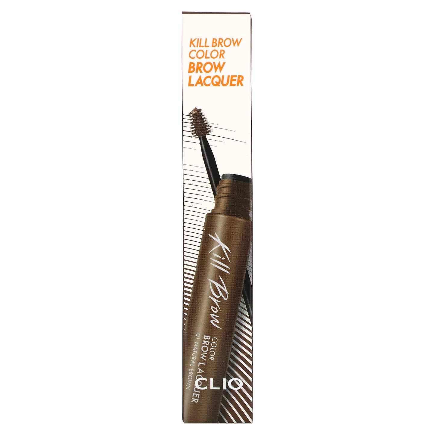 Clio, Kill Brow, Color Brow Lacquer, 01 Natural Brown, 0.21 oz (6 g)