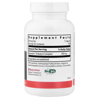 Allergy Research Group, ButyrEn®, 100 Delayed-Release Vegetarian Capsules (200 mg Per capsule)