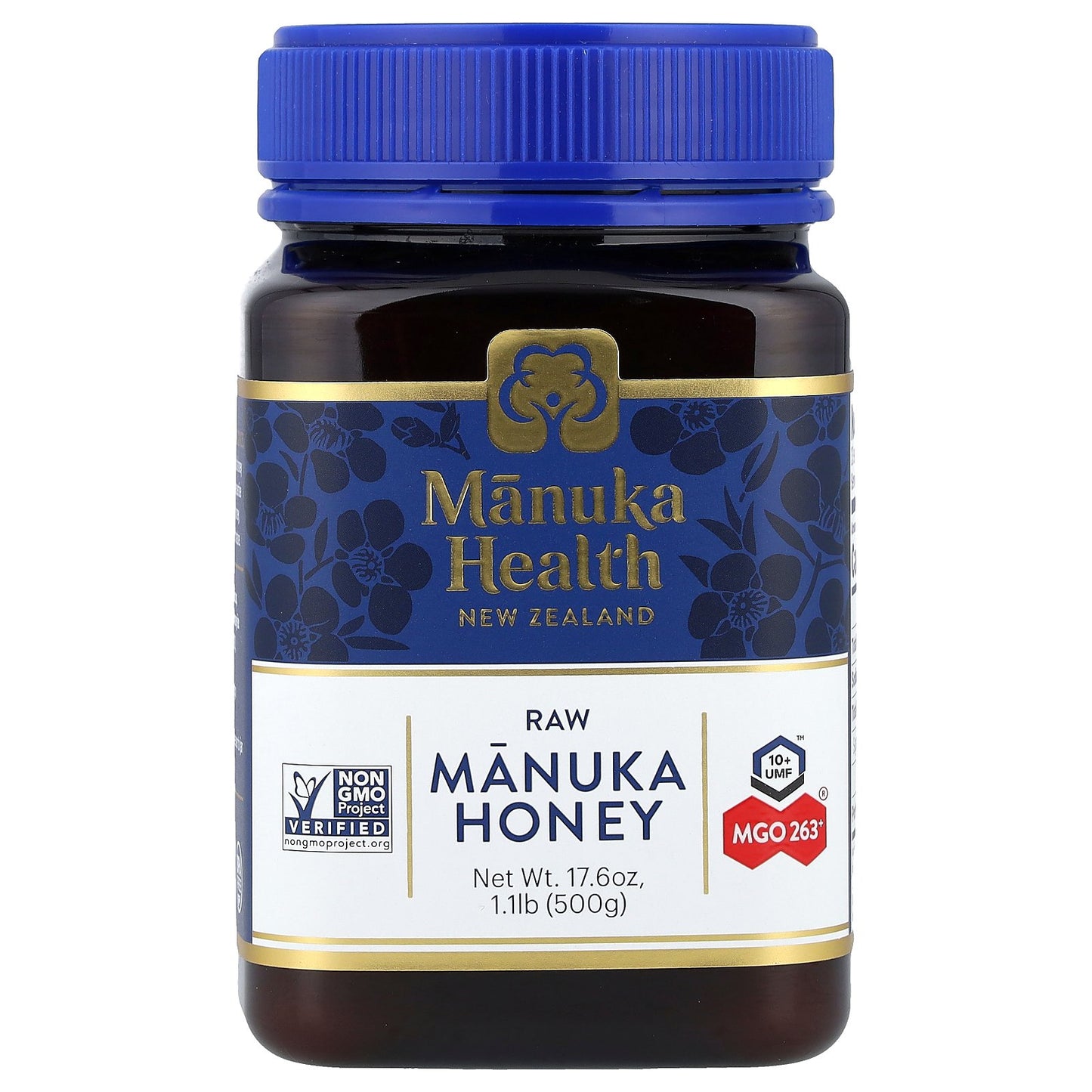 Manuka Health, Raw Manuka Honey, UMF 10+, MGO 263+, 17.6 oz (500 g)