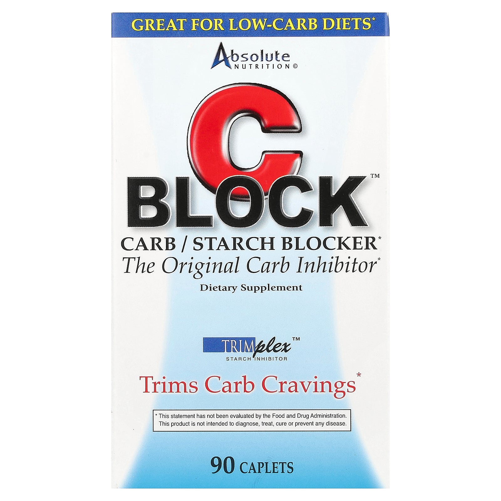 Absolute Nutrition, CBlock™, Carb/Starch Blocker, 90 Caplets