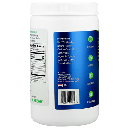 Xlear, Spry®, Chewing Gum, Natural Peppermint, 550 Pieces