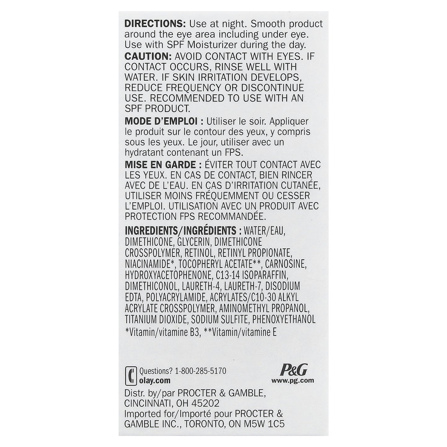 Olay, Retinol24 Eye Cream, 0.5 fl oz (15 ml)