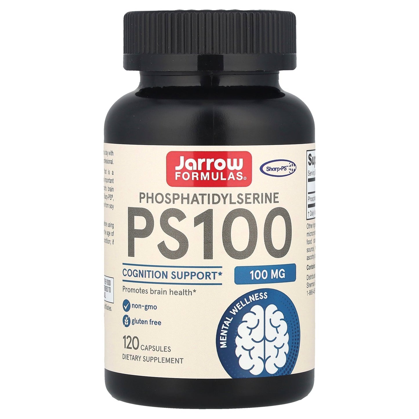 Jarrow Formulas, PS100, Phosphatidylserine, 100 mg, 120  Capsules
