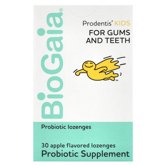 BioGaia, Prodentis Kids, Probiotic Lozenges, Apple, 200 Million CFU , 30 Lozenges