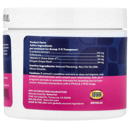 NaturVet, Cranberry Relief® with Echinacea, For Dogs & Cats, 1.7 oz (50 g)