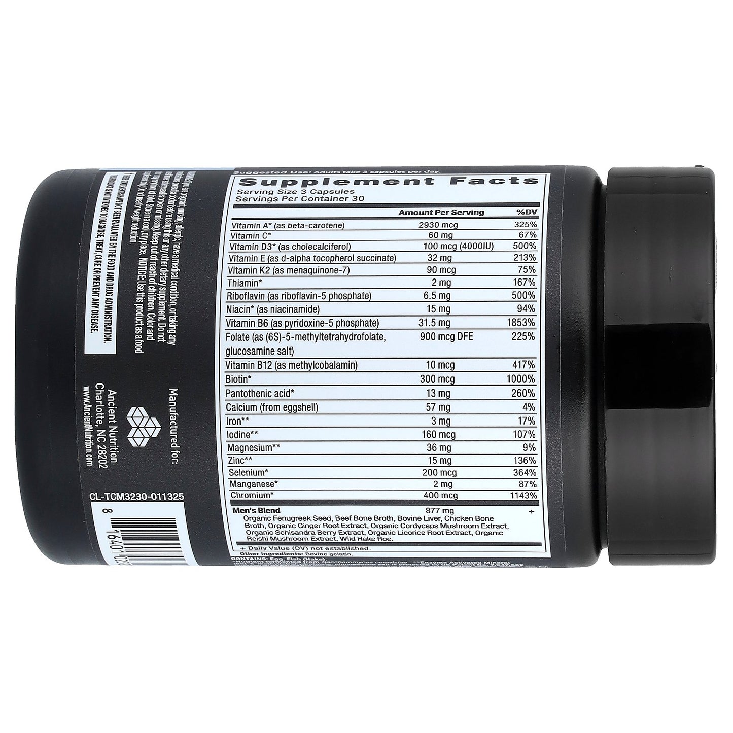 Ancient Nutrition, Men's Multivitamin, 90 Capsules