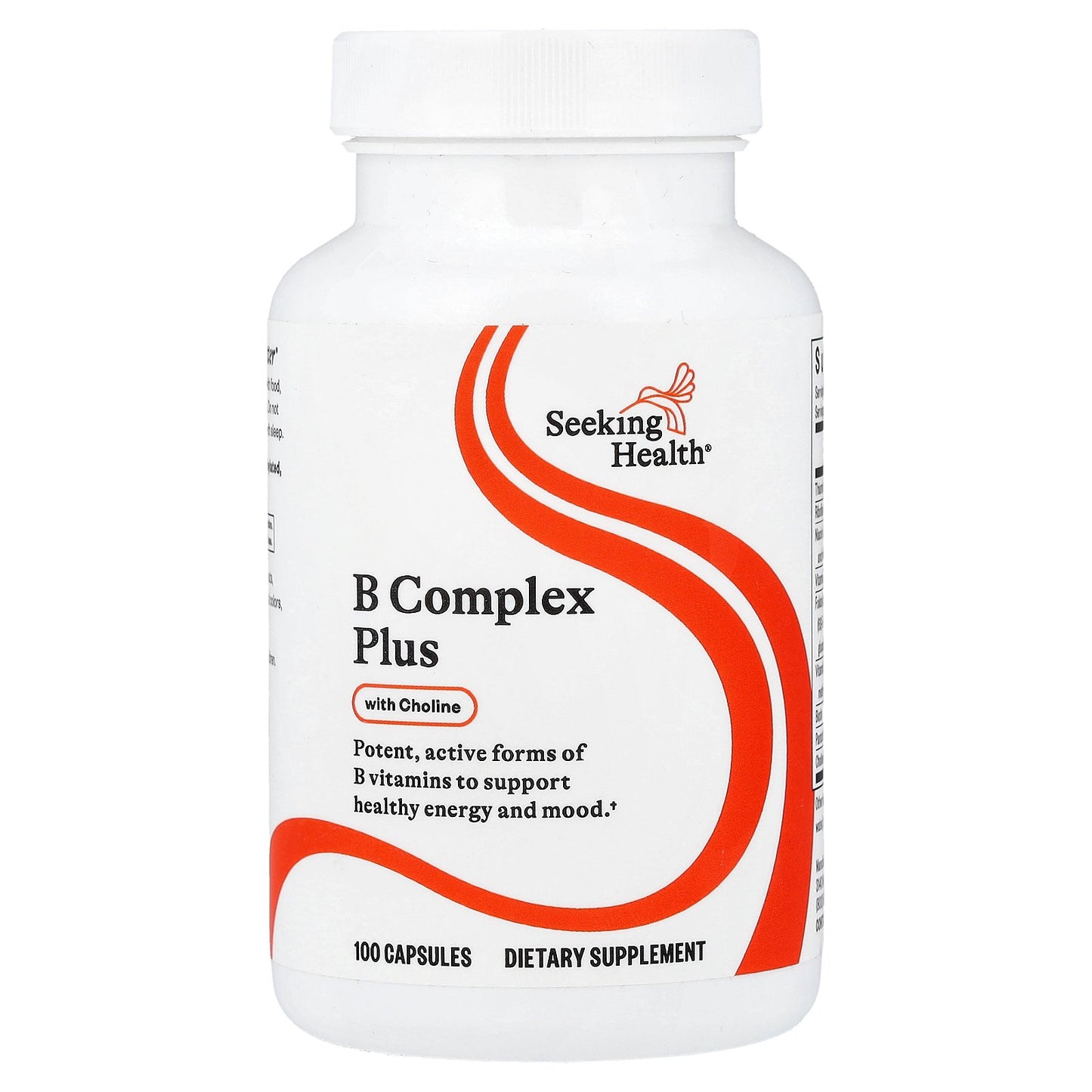 Seeking Health, B Complex Plus With Choline, 100 Capsules
