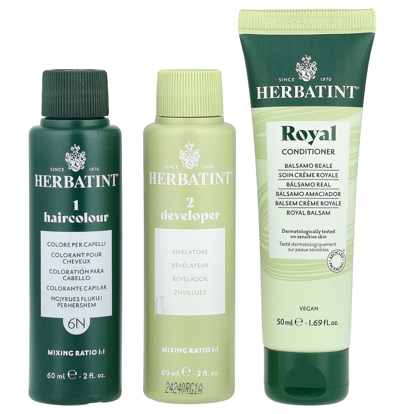 Herbatint, Permanent Haircolor Gel, 6N Dark Blonde, 5.75 fl oz (170 ml)