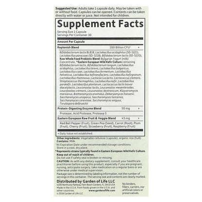 Garden of Life, RAW Probiotics, Ultimate Care, Shelf-Stable, 30 Vegetarian Capsules