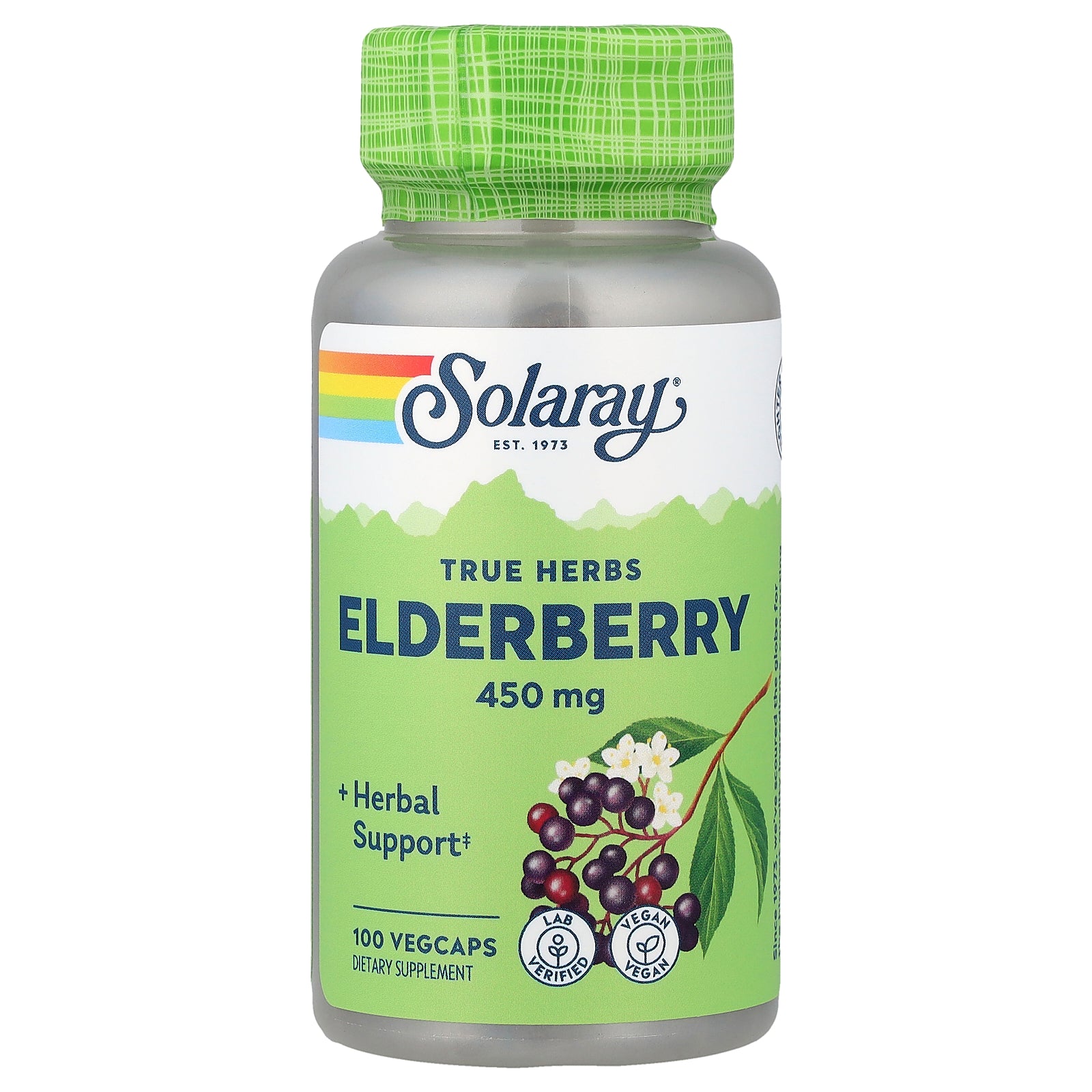 Solaray, True Herbs Elderberry, 100 VegCaps