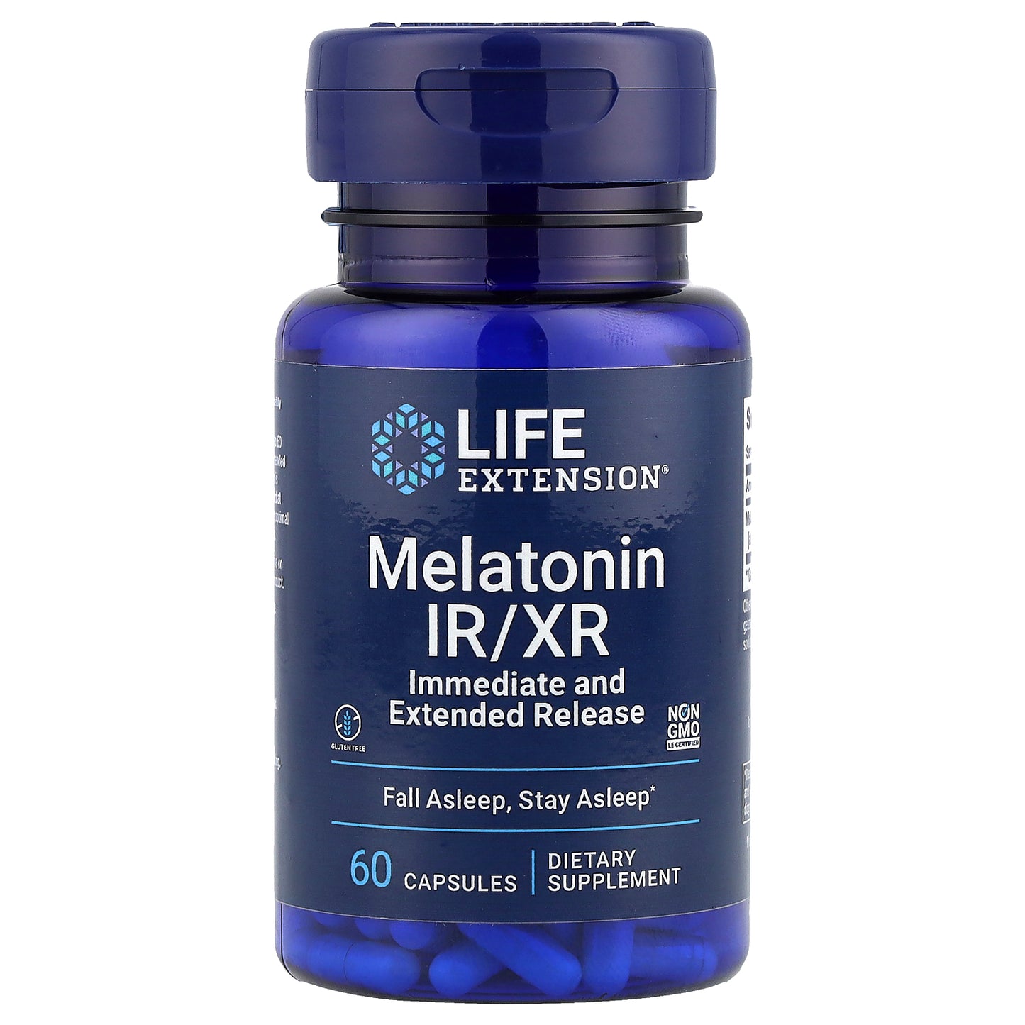 Life Extension, Melatonin IR/XR, 60 Capsules (1.5 mg per Capsule)