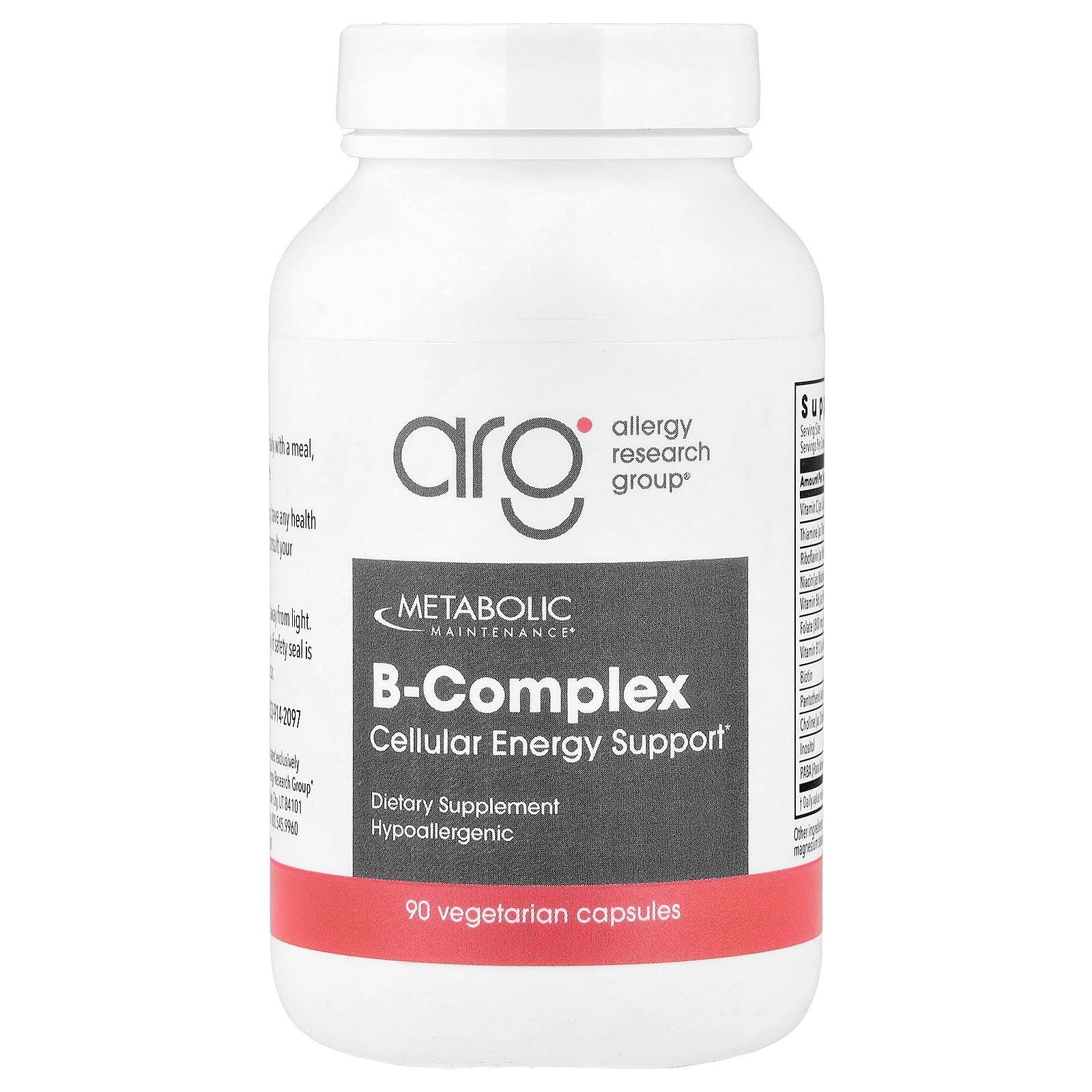 Metabolic Maintenance, B-Complex, 90 Vegetarian Capsules