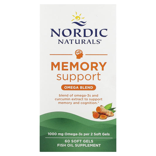 Nordic Naturals, Memory Support, Omega Blend, 60 Soft Gels