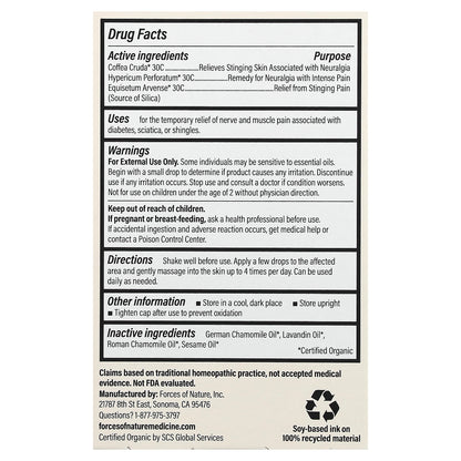 Forces of Nature, Nerve Pain Management, 0.37 fl oz (11 ml)