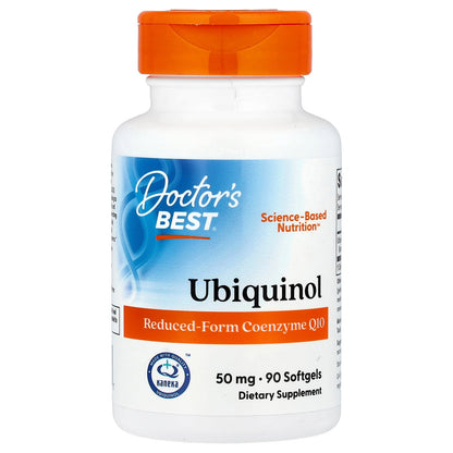 Doctor's Best, Ubiquinol with Kaneka Q+®, 50 mg, 90 Softgels
