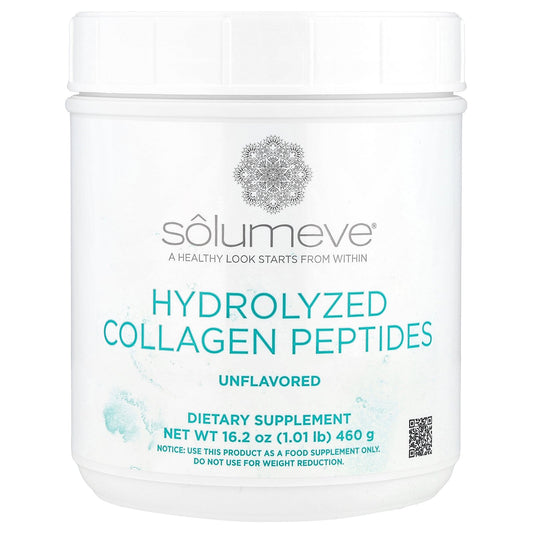 Solumeve, Hydrolyzed Collagen Peptides Powder, Unflavored , 1.01 lb (460 g)