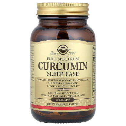 Solgar, Full Spectrum Curcumin, Sleep Ease, 60 Licaps®
