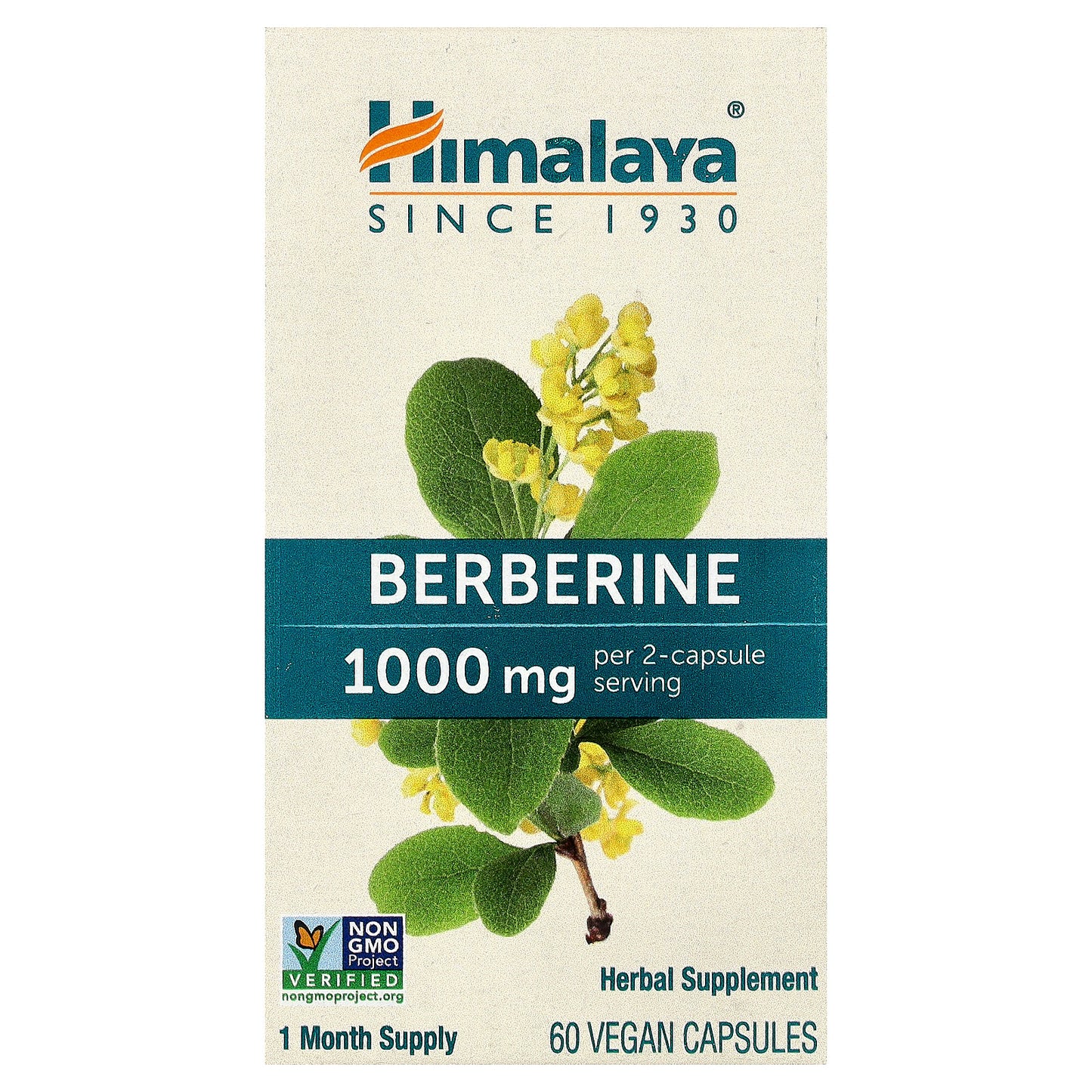 Himalaya, Berberine, 60 Vegan Capsules  (500 mg per Capsule)