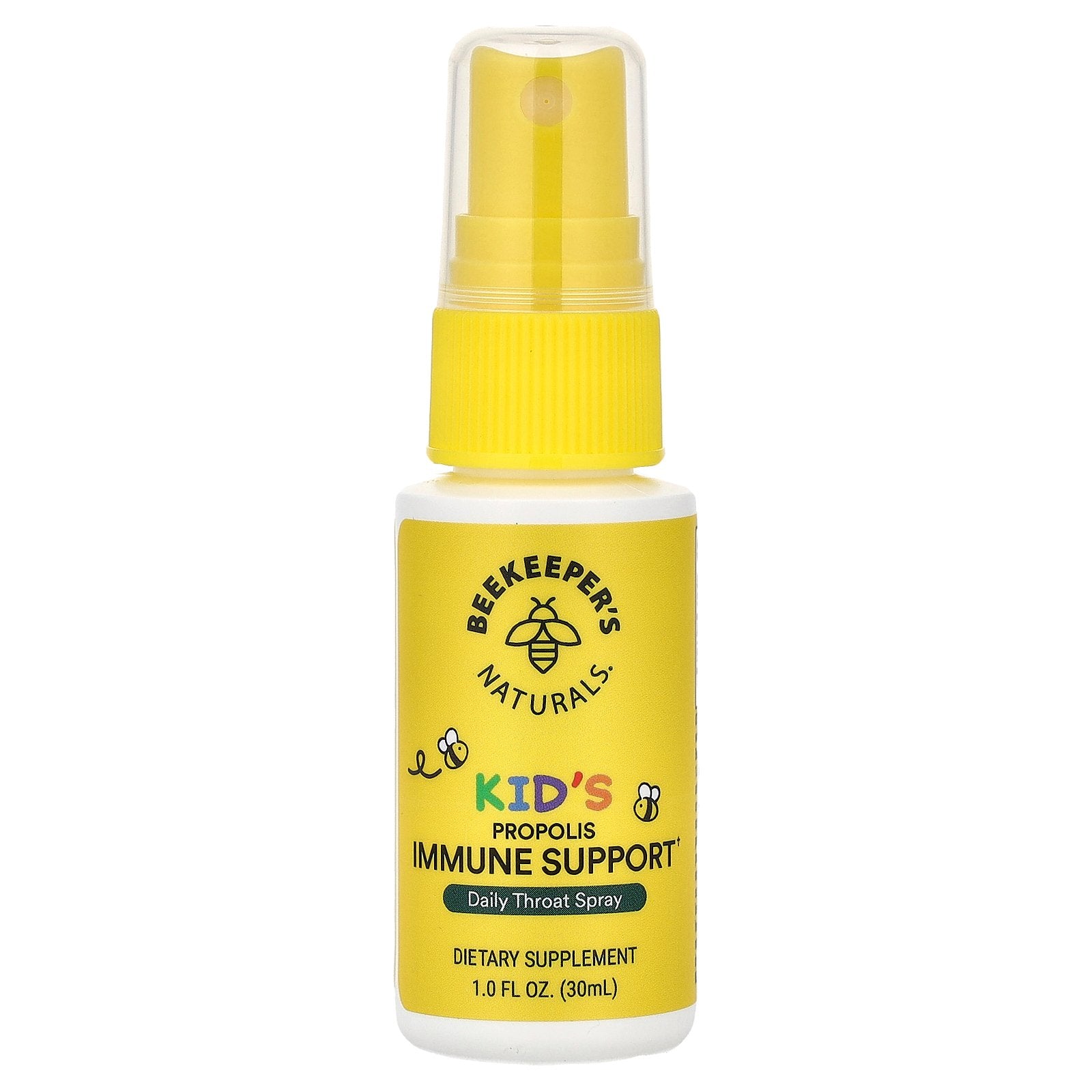 Beekeeper's Naturals, Kids, Propolis Immune Support, Daily Throat Spray, 1 fl oz (30 ml)