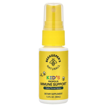 Beekeeper's Naturals, Kids, Propolis Immune Support, Daily Throat Spray, 1 fl oz (30 ml)
