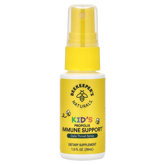 Beekeeper's Naturals, Kids, Propolis Immune Support, Daily Throat Spray, 1 fl oz (30 ml)