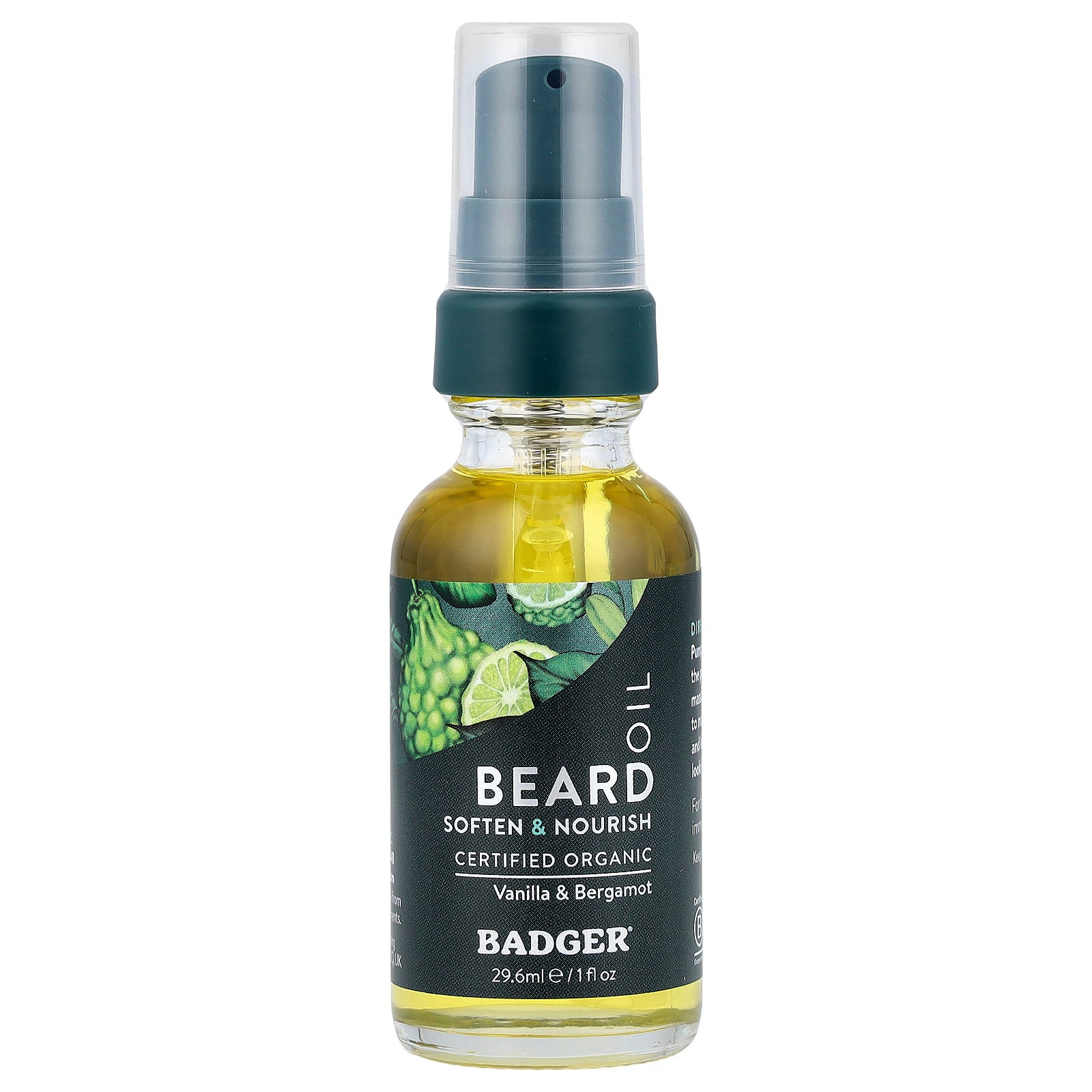 Badger, Beard Oil, Vanilla & Bergamot, 1 fl oz (29.6 ml)