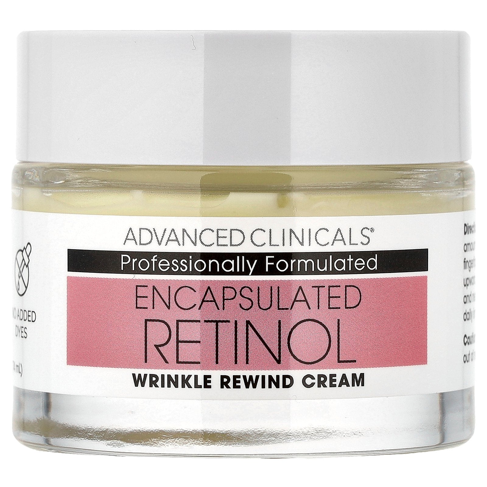Advanced Clinicals, Encapsulated Retinol, Wrinkle Rewind Cream, 2.5 fl oz (74 ml)