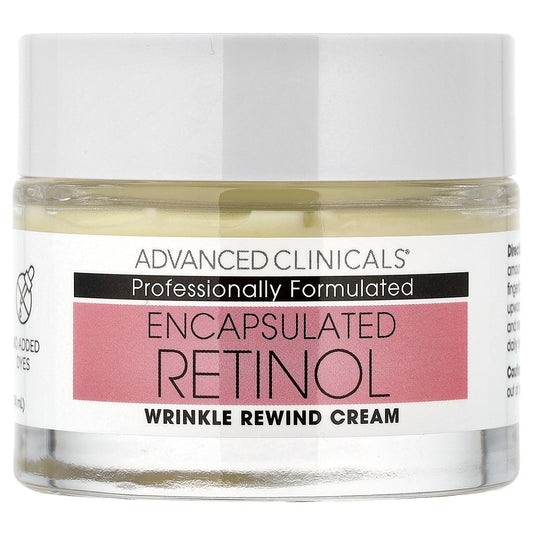 Advanced Clinicals, Encapsulated Retinol, Wrinkle Rewind Cream, 2.5 fl oz (74 ml)