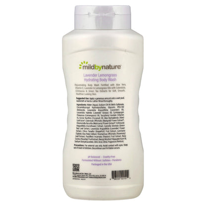 Mild By Nature, Hydrating Body Wash, Lavender Lemongrass, 16 fl oz (473 ml)