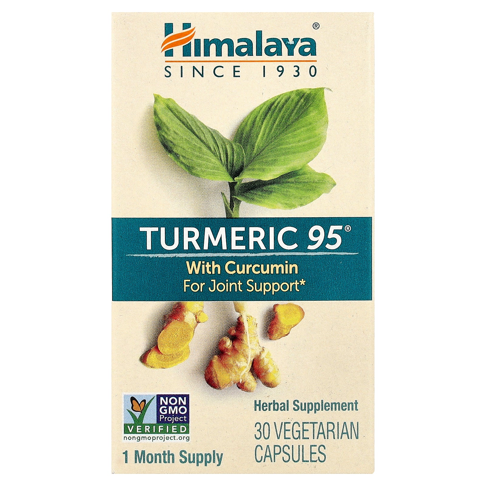 Himalaya, Turmeric 95® with Curcumin, 30 Vegetarian Capsules