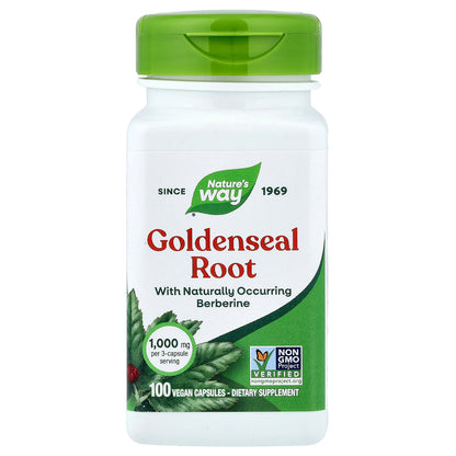 Nature's Way, Goldenseal Root, 100 Vegan Capsules (333 mg per Capsule)