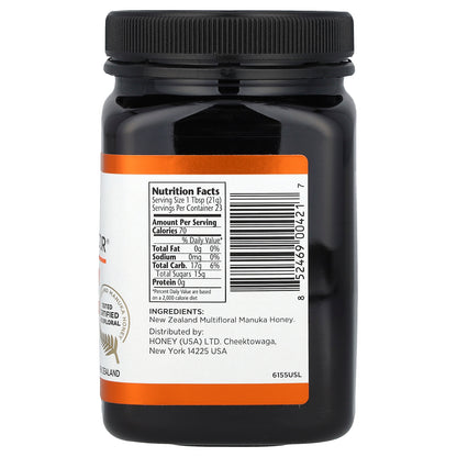 Manuka Doctor, Multifloral Manuka Honey, MGO 60+, 17.6 oz (500 g)