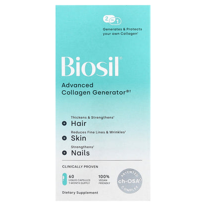 Biosil, Advanced Collagen Generator®, 60 Liquid Capsules