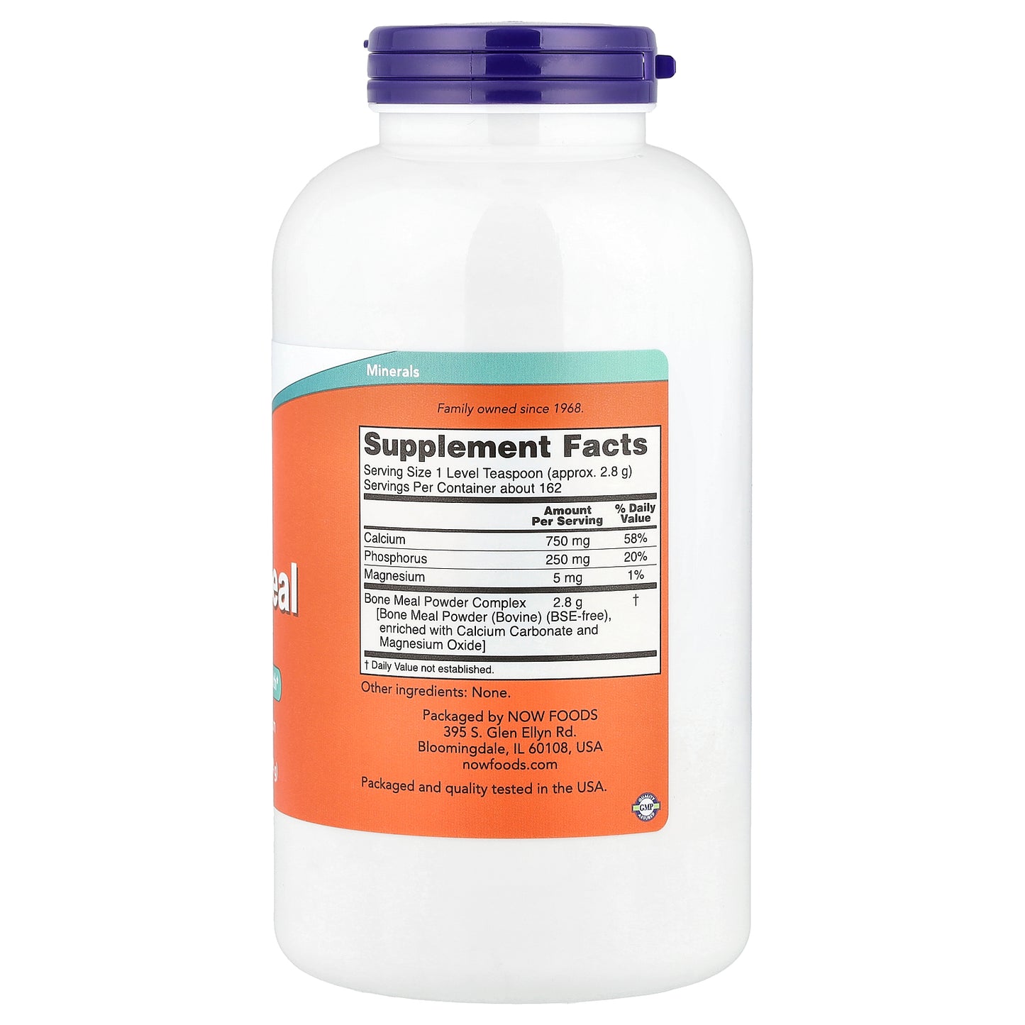 NOW Foods, Bone Meal Powder, 1 lb (454 g)