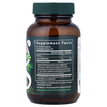Gaia Herbs, Echinacea Goldenseal, 60 Liquid Phyto-Caps®