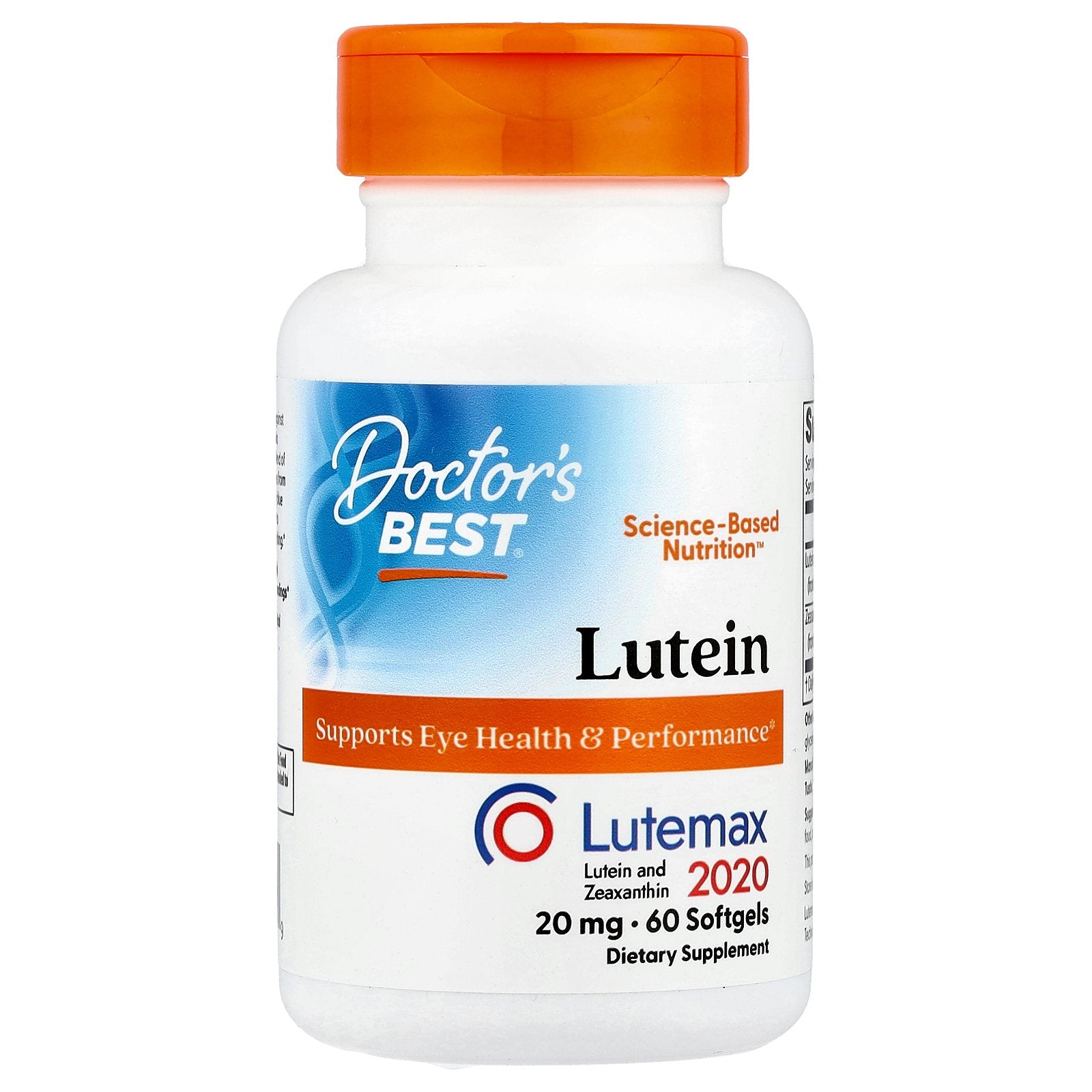 Doctor's Best, Lutein, Lutemax 2020, 60 Softgels